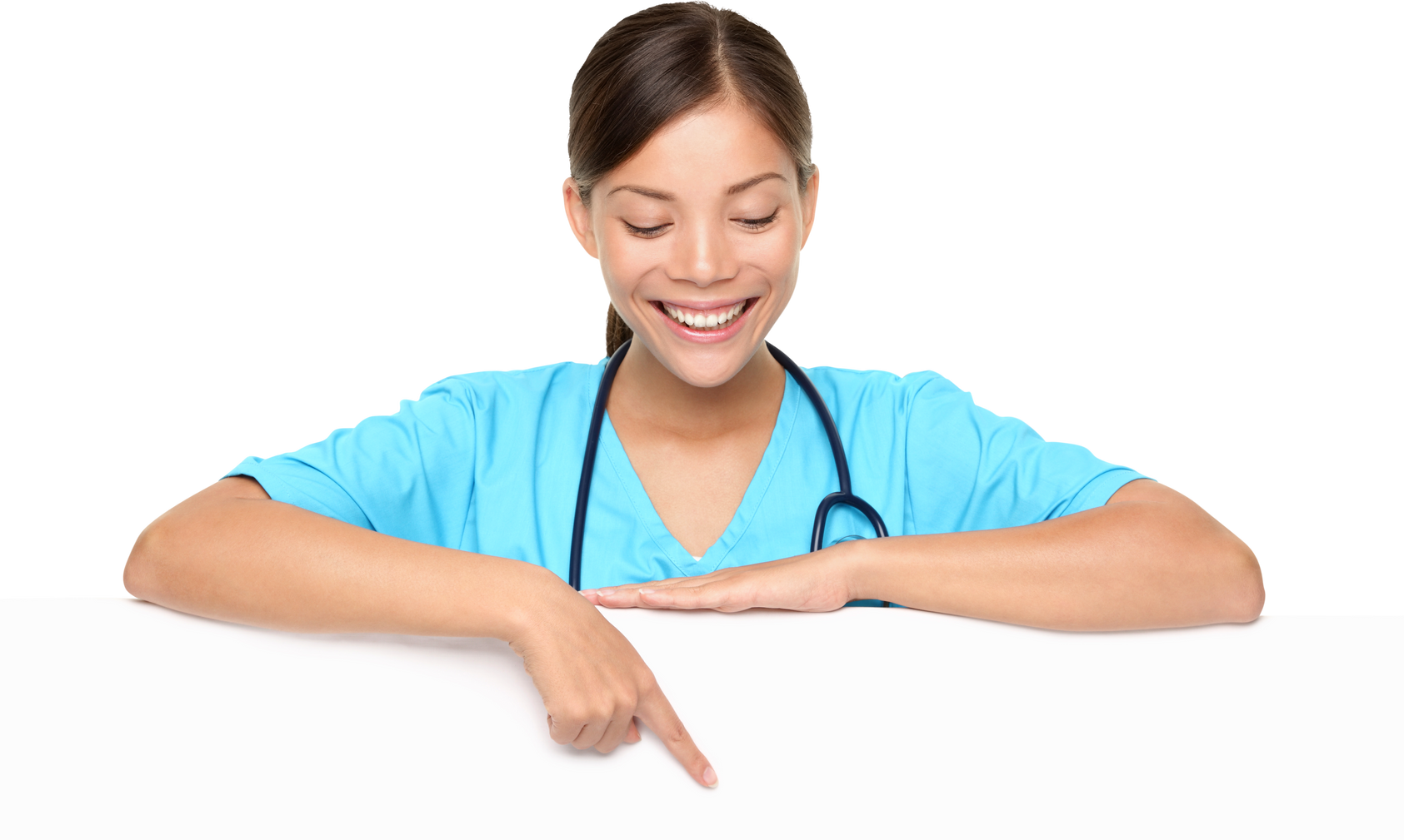 Young Female Doctor Pointing 